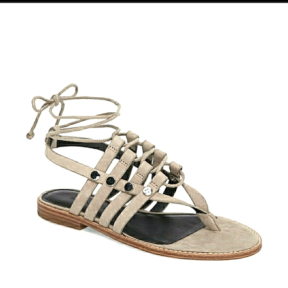Rebecca Minkoff Shoes - Rebecca Minkoff Evonne Suede Strappy Flat Sandal